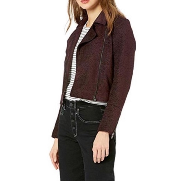 cupcakes & cashmere Jackets & Blazers - Cupcakes and cashmere tweed moto jacket